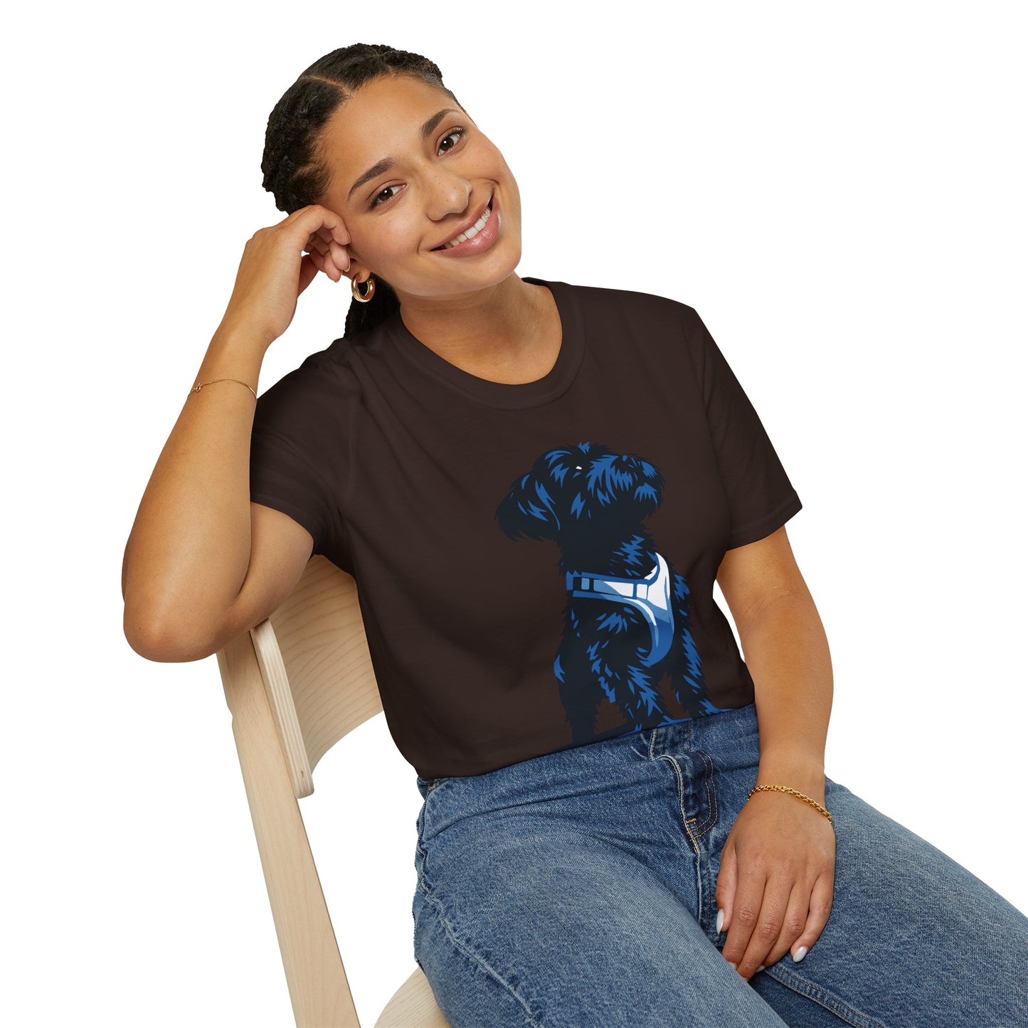 Midnight Blue Urban Explorer Dog Unisex T-Shirt
