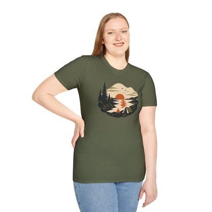 Sunset Lakeside Retreat Unisex T-Shirt