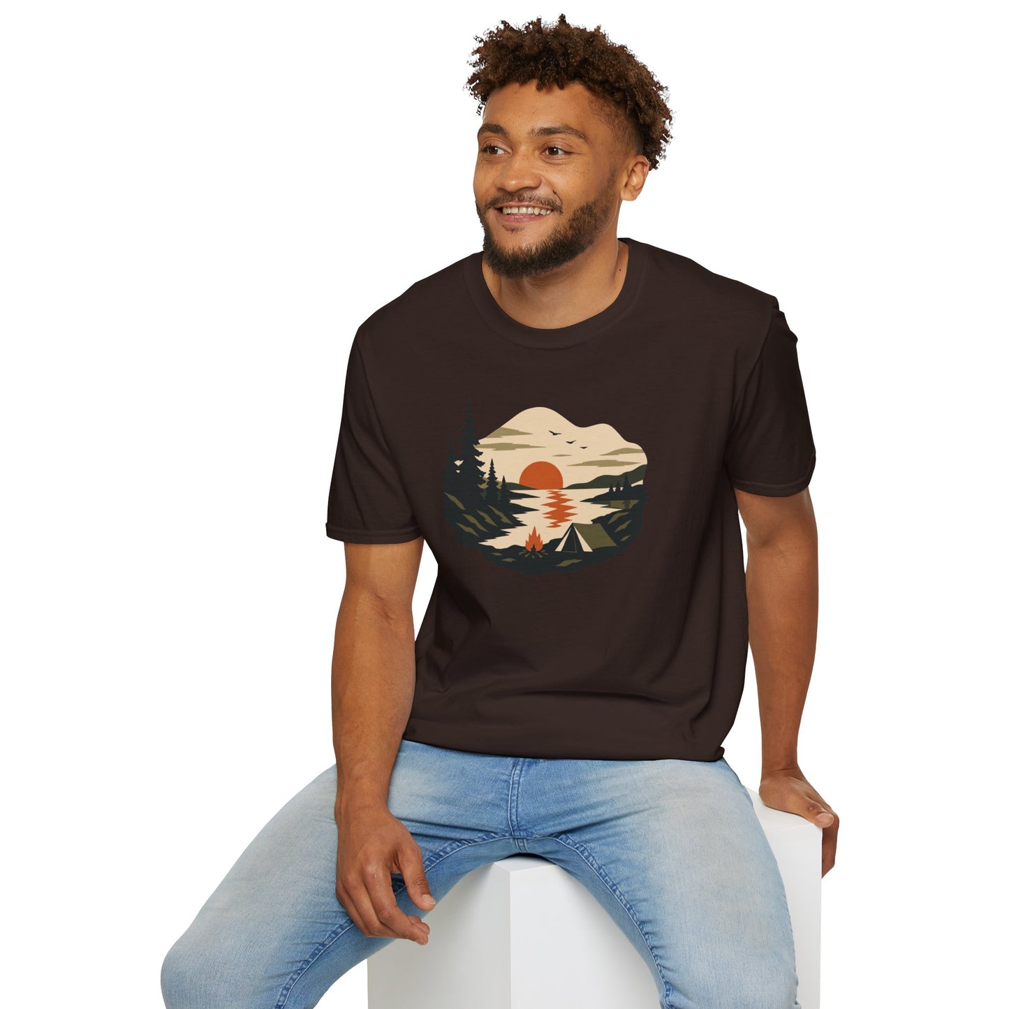 Sunset Lakeside Retreat Unisex T-Shirt