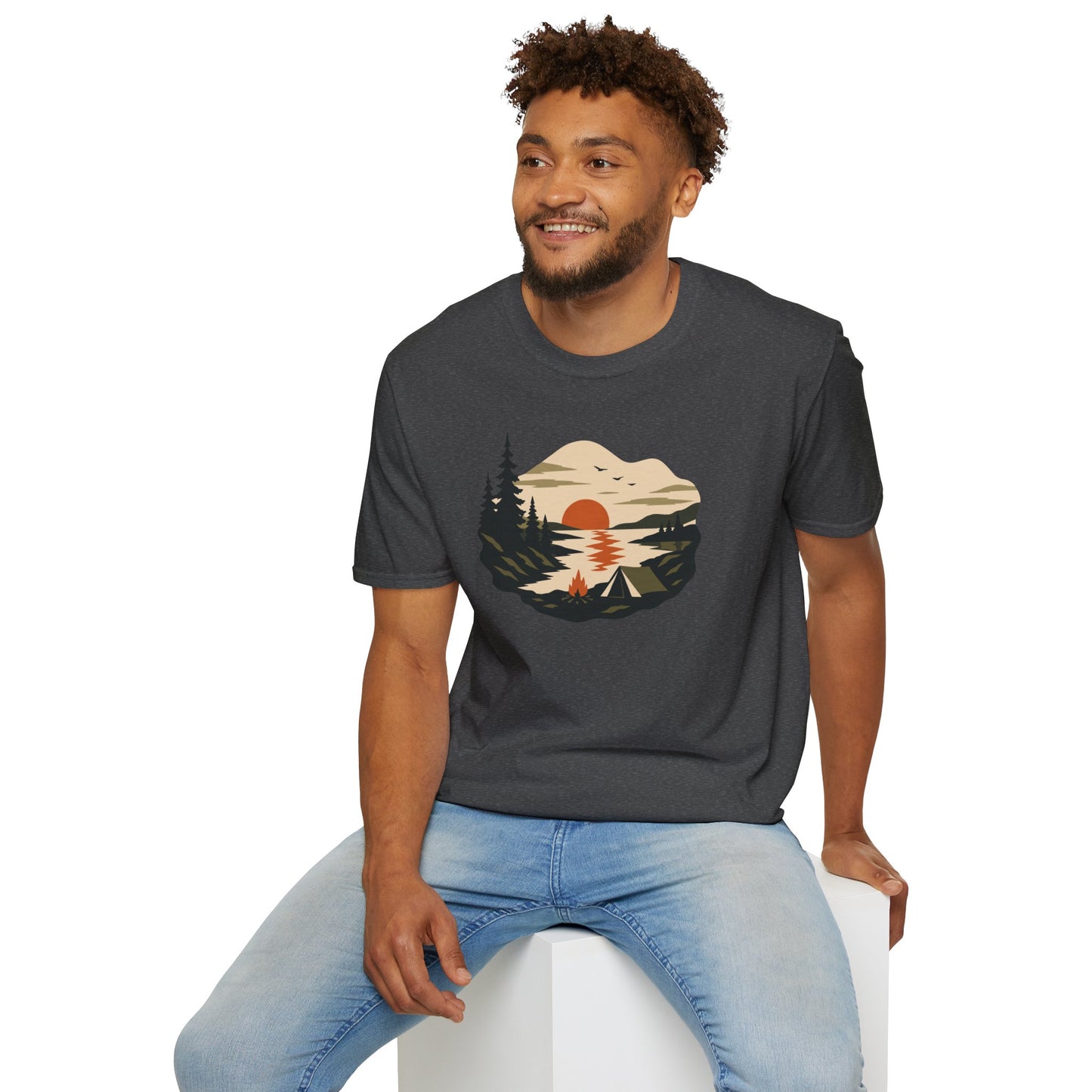 Sunset Lakeside Retreat Unisex T-Shirt