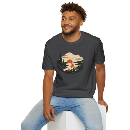 Sunset Lakeside Retreat Unisex T-Shirt