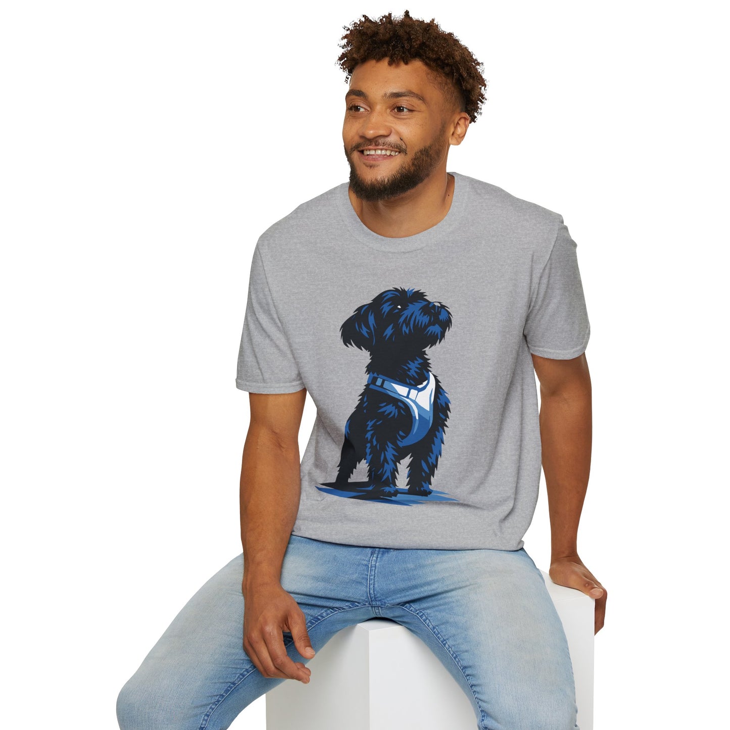 Midnight Blue Urban Explorer Dog Unisex T-Shirt
