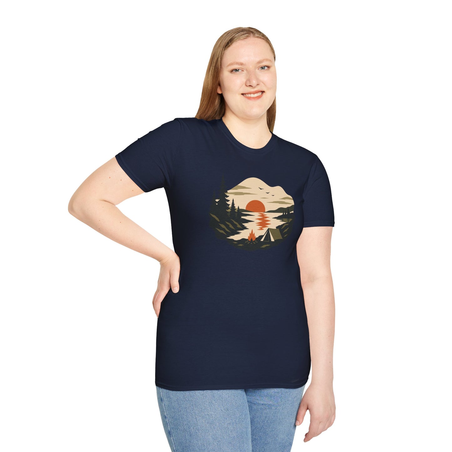 Sunset Lakeside Retreat Unisex T-Shirt