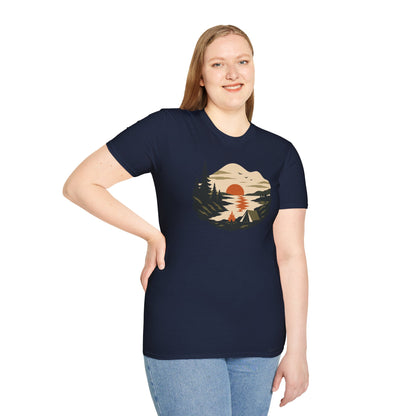 Sunset Lakeside Retreat Unisex T-Shirt