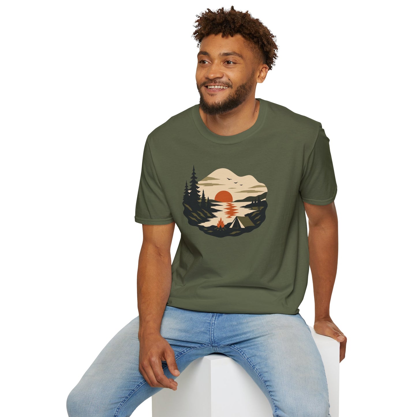Sunset Lakeside Retreat Unisex T-Shirt