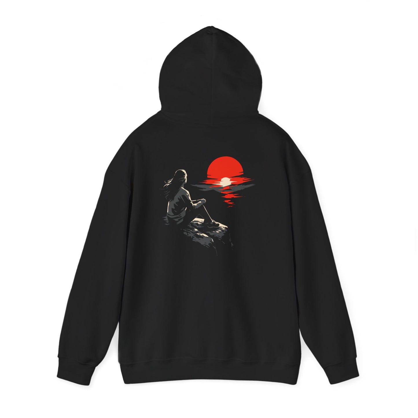 Serene Solitude Sunset Unisex Hoodie