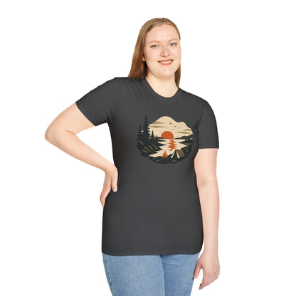 Sunset Lakeside Retreat Unisex T-Shirt
