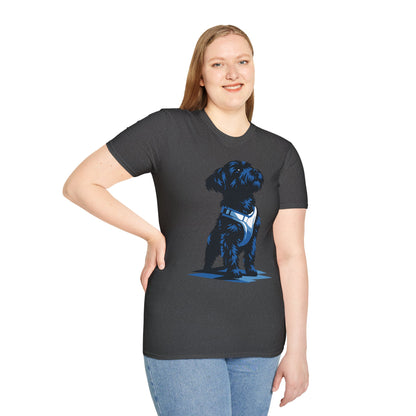 Midnight Blue Urban Explorer Dog Unisex T-Shirt